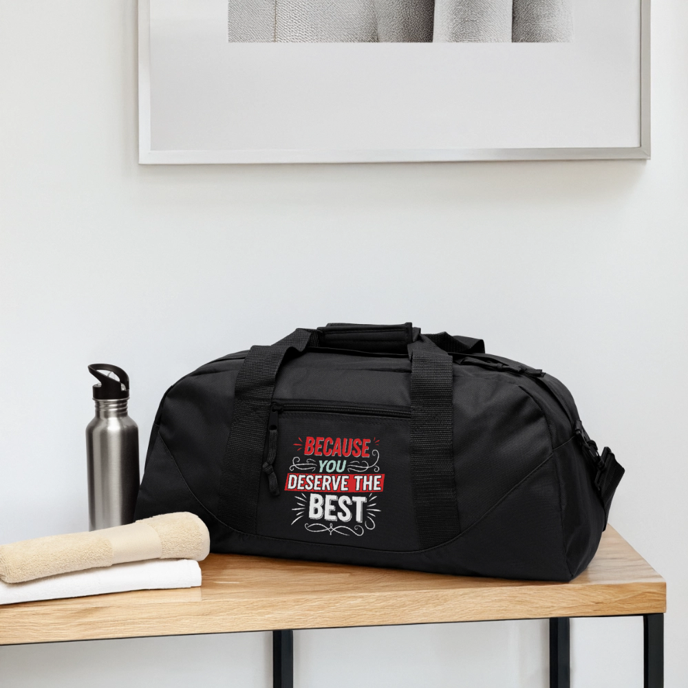Because you deserve the best - Recycled Duffel Bag - Image 3