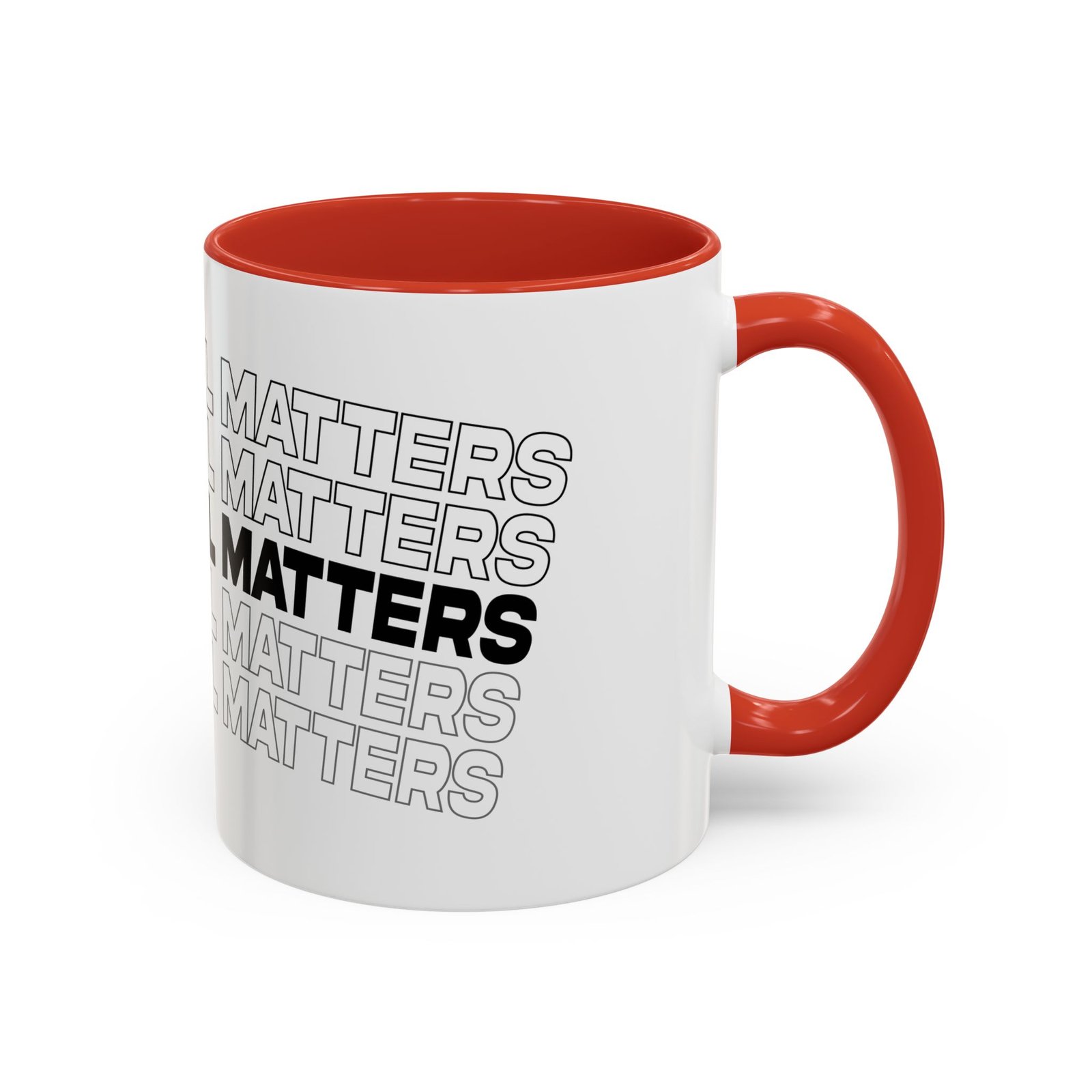 “Detail Matters” Accent Coffee Mug — Bold Typographic Black & White 11/15oz - Image 6