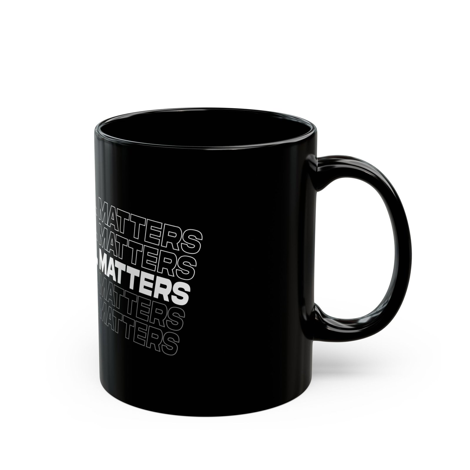 Every Detail Matters Black Ceramic Mug — 11oz & 15oz - Image 2