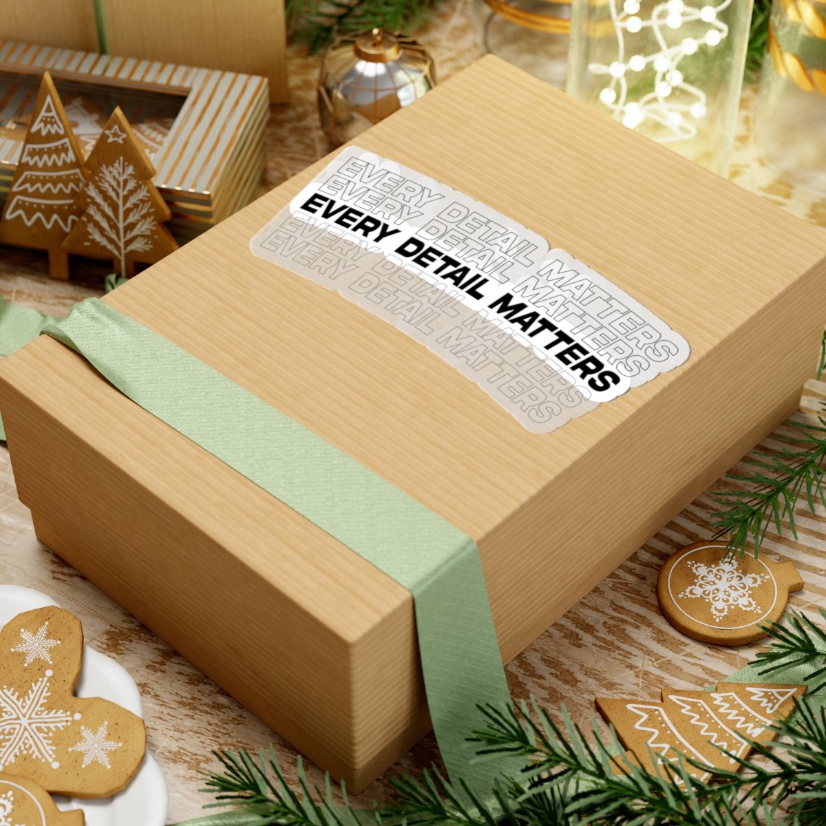 Every Detail Matters Kiss-Cut Sticker – Minimal Motivational Laptop Decal - Image 9