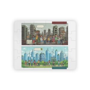 30-Piece Kids Puzzle — Pollution to Clean City Educational Puzzle