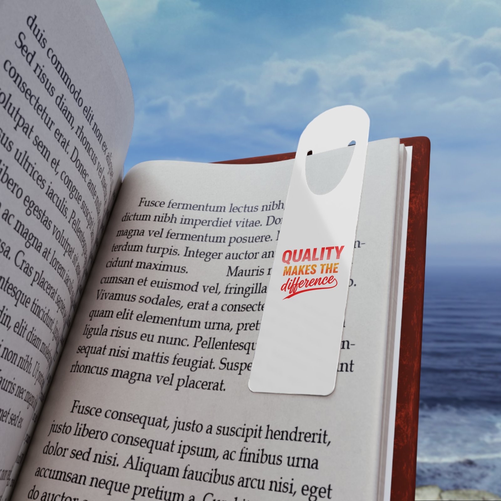 Quality Makes the Difference Metal Bookmark — Inspirational Reading Gift - Image 4