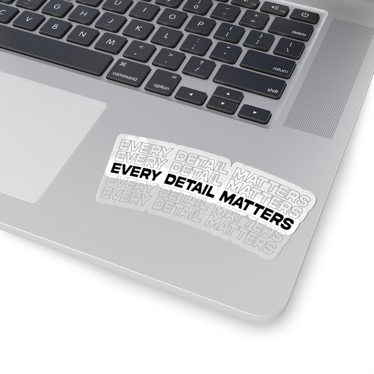 Every Detail Matters Kiss-Cut Sticker – Minimal Motivational Laptop Decal - Image 5