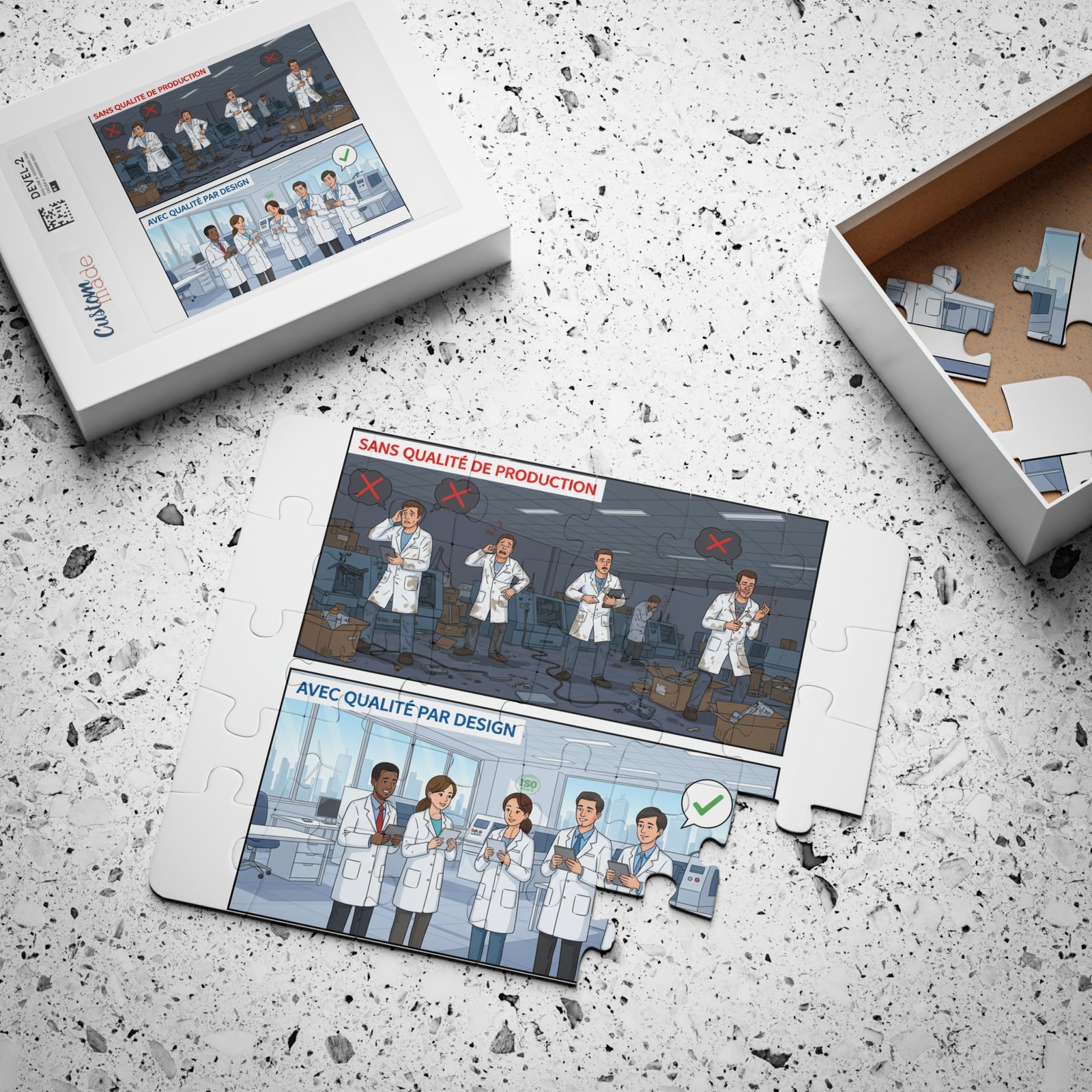 Kids' 30-Piece Puzzle — Science Lab Before & After Quality Comic - Image 3