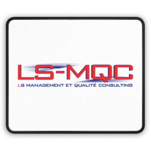 LS-MQC Branded Mouse Pad — LS Management et Qualité Consulting Desk Mat