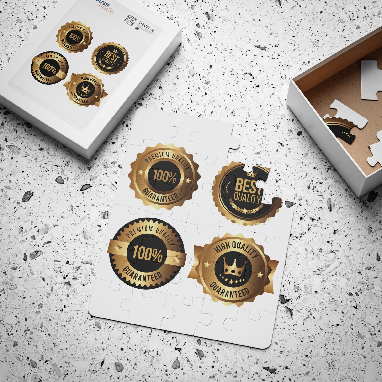 Kids' 30-Piece Puzzle — Gold Quality Badge Design (Educational Toddler Puzzle) - Image 3