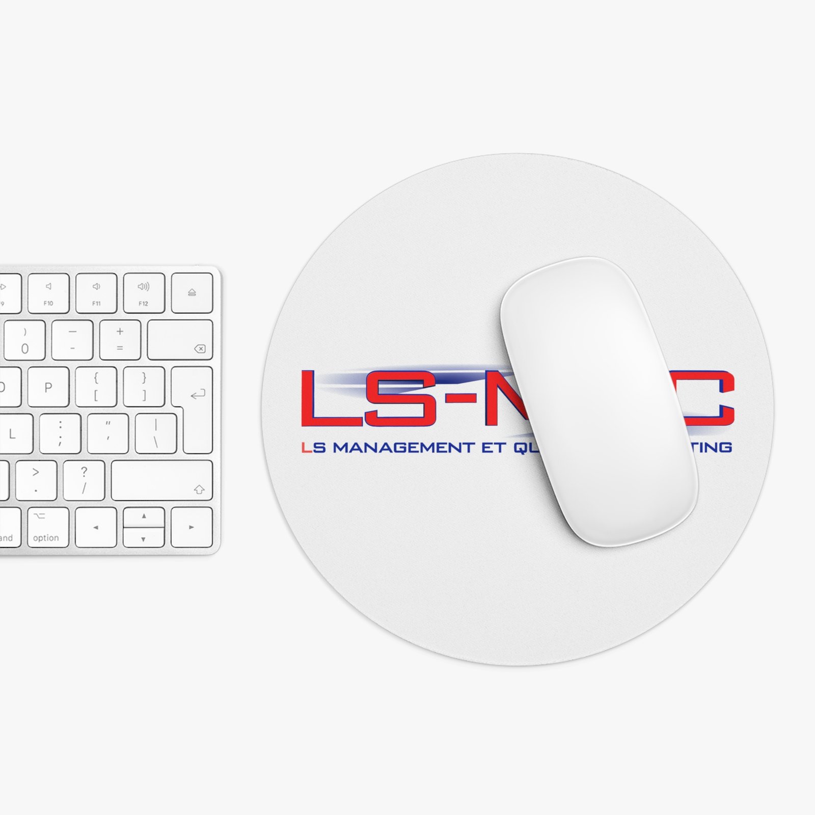 LS-MQC Logo Mouse Pad — LS Management et Qualité Consulting Desk Mat - Image 3