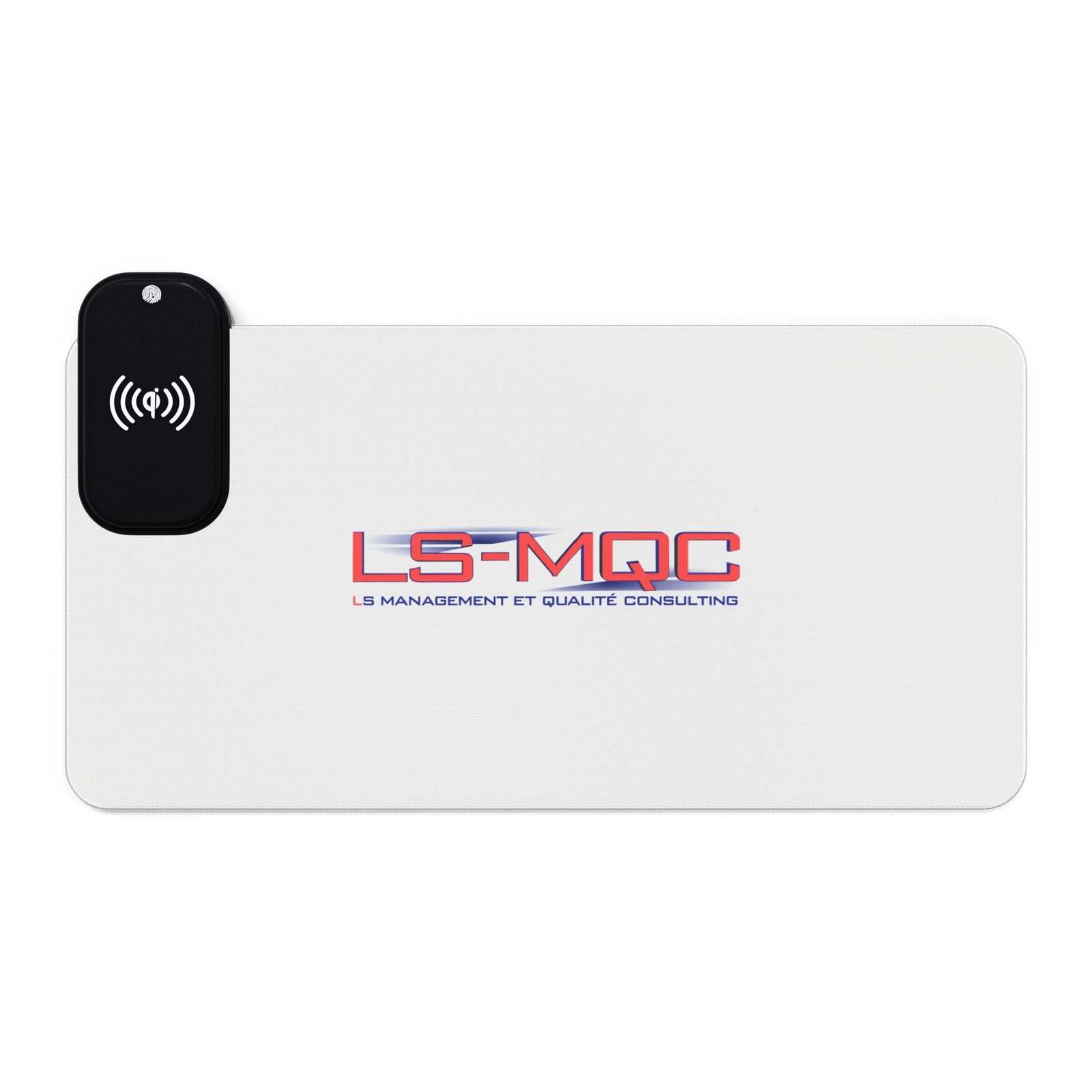 LS-MQC - LED Wireless Charging Gaming Mouse Pad — RGB Desk Mat with Qi Power