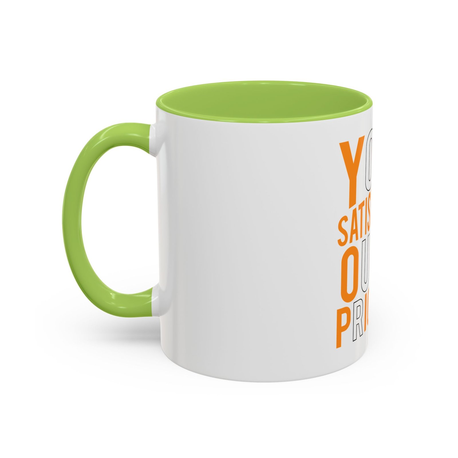 Accent Coffee Mug — "Your Satisfaction Our Priority" Motivational Office Mug - Image 51