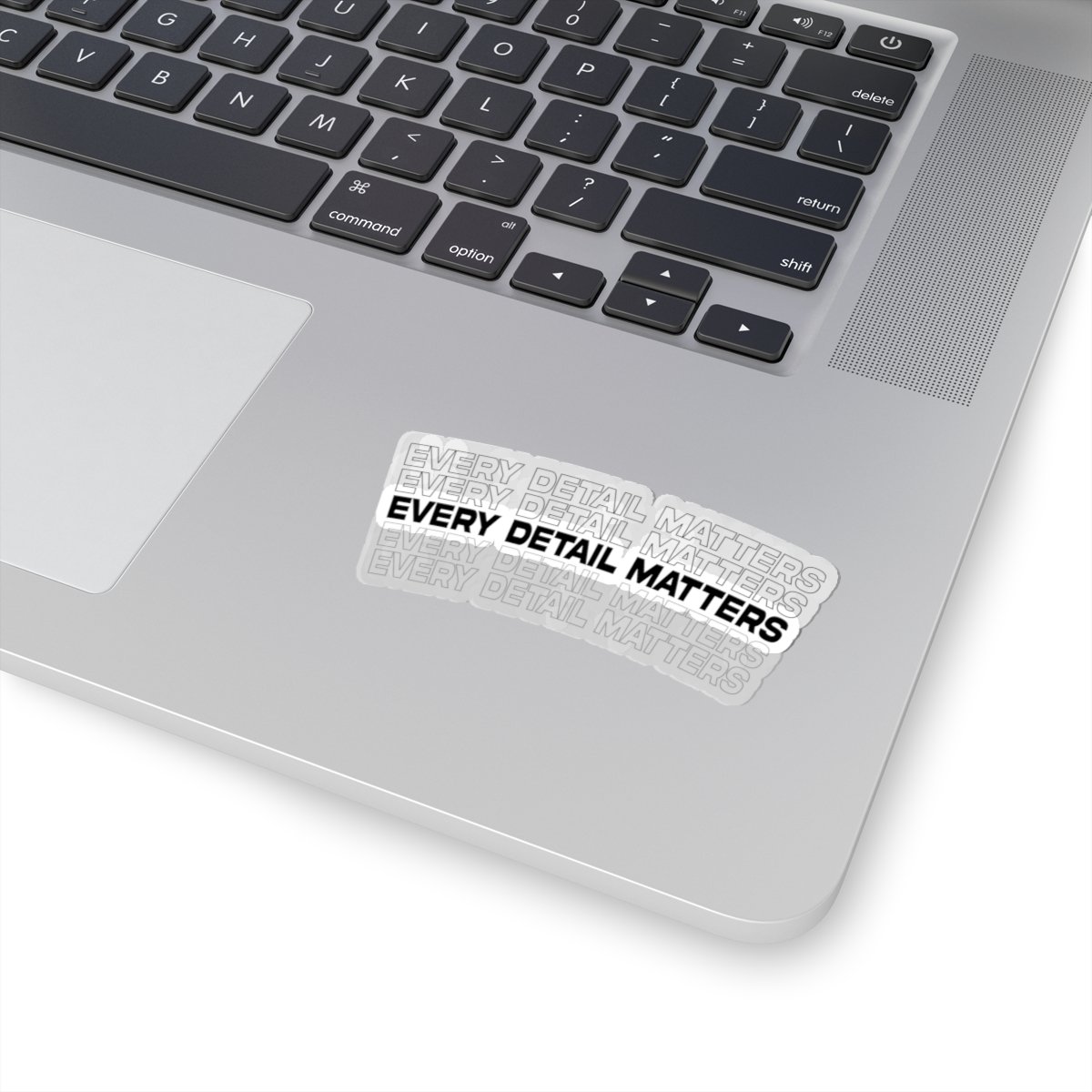 Every Detail Matters Kiss-Cut Sticker – Minimal Motivational Laptop Decal - Image 2