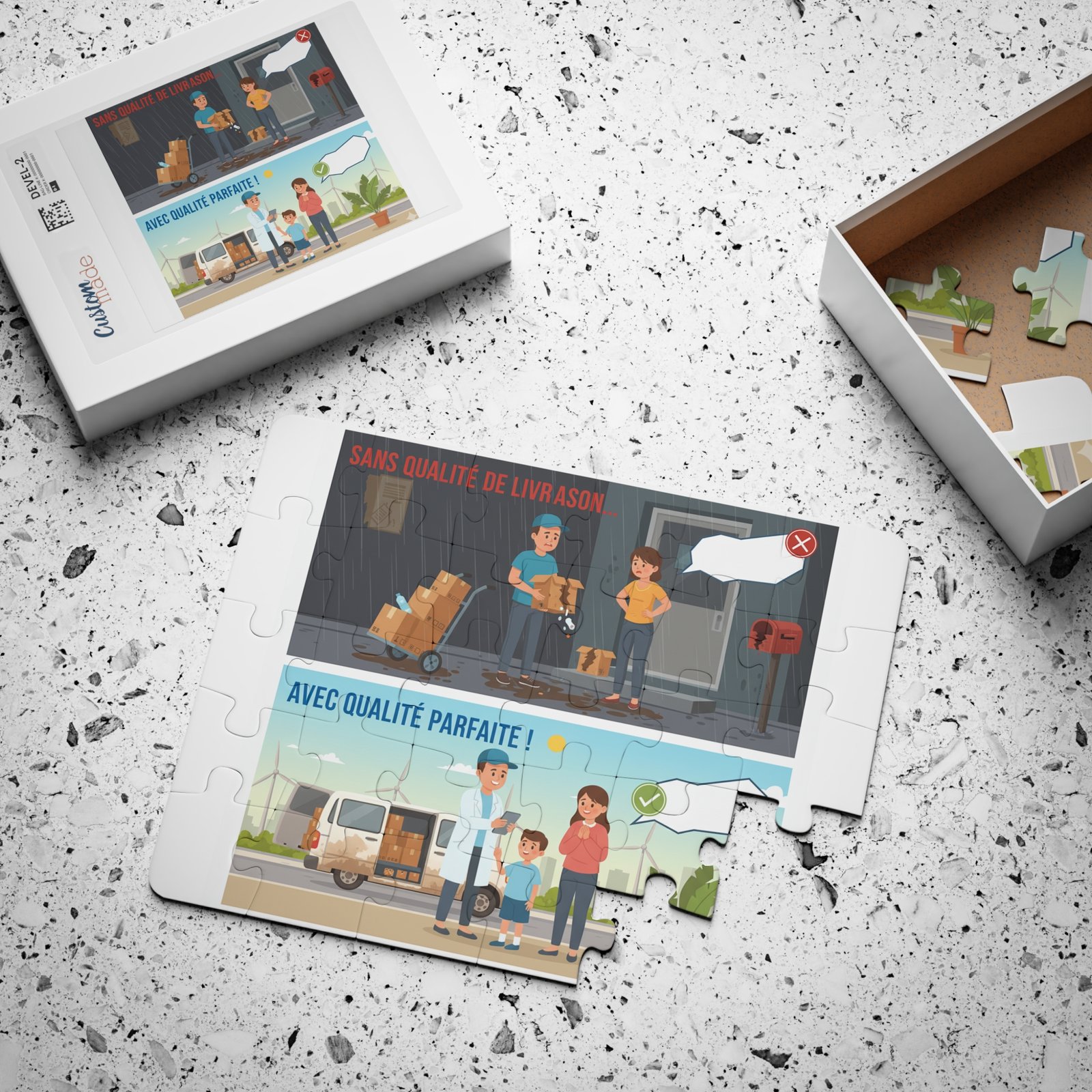 30-Piece Kids Puzzle — Delivery Safety & Quality Illustration - Image 3